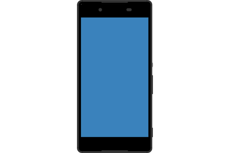 Android系の黒いスマートフォン