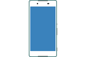Android系のターコイズ色なスマートフォン