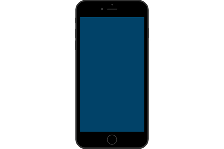 iPhone風スマートフォンのブラック