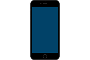 「iPhone風スマートフォンのブラック」のイラスト素材